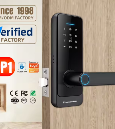 ухаалаг хурууны хээ хаалганы түгжээ cerradura inteligente ttlock дижитал дотоод хаалганы түгжээ - Black/Fingerprint+Password+Card+key+TTLock app+Lock body/TTlock