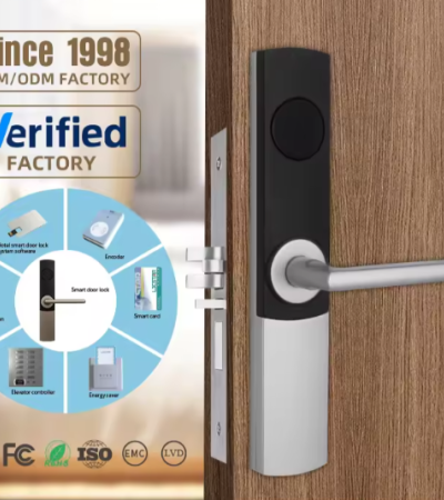 нарийн кодлогч уншигч mi тариа ухаалаг карт rfid програм хангамжийн систем зочид буудлын түгжээ - silver/Wood door/DOOR LOCK